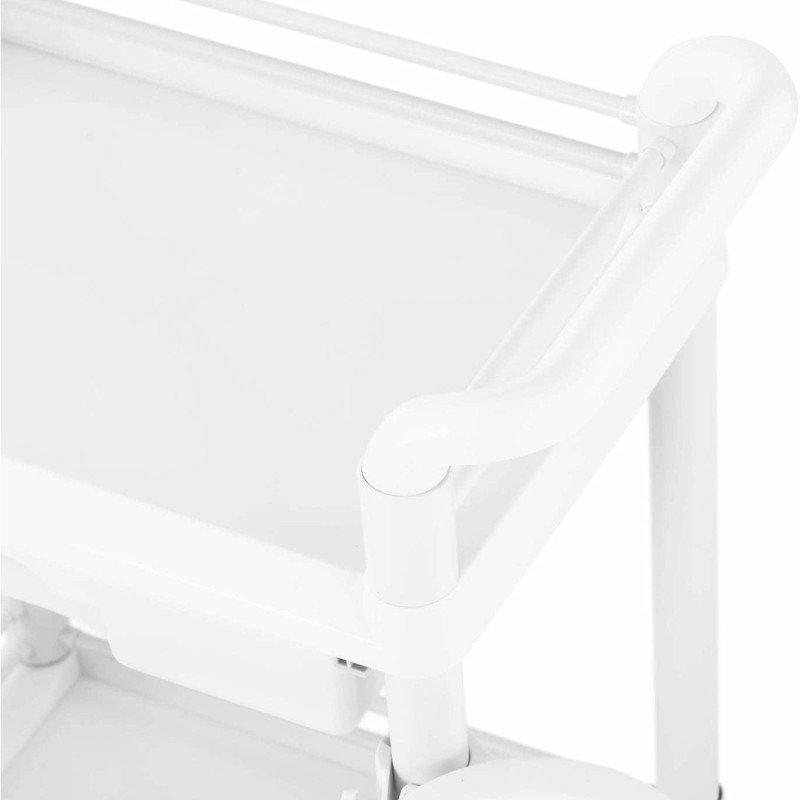 Kosmetikos laboratorinis vežimėlis 2 lentynos 1 stalčius 3 konteineriai 61 x 57 x 91 cm 20 kg