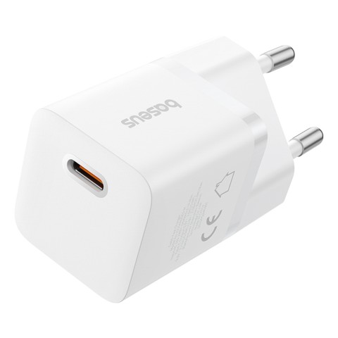 
USB-C GaN5 25W sieninis įkroviklis – baltas
