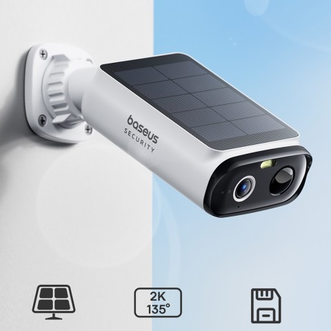 
„Security S1 Lite“ 5200mAh 2K saulės baterijų lauko kamera – balta
