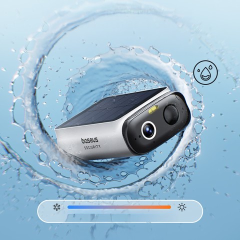 
„Security S1 Lite“ 5200mAh 2K saulės baterijų lauko kamera – balta
