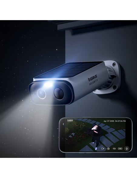 
„Security S1 Lite“ 5200mAh 2K saulės baterijų lauko kamera – balta
