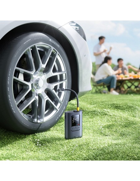 
Akumuliatorinis kompresorius su 3 antgaliais 150PSI 26 l/ min 82W - juodas
