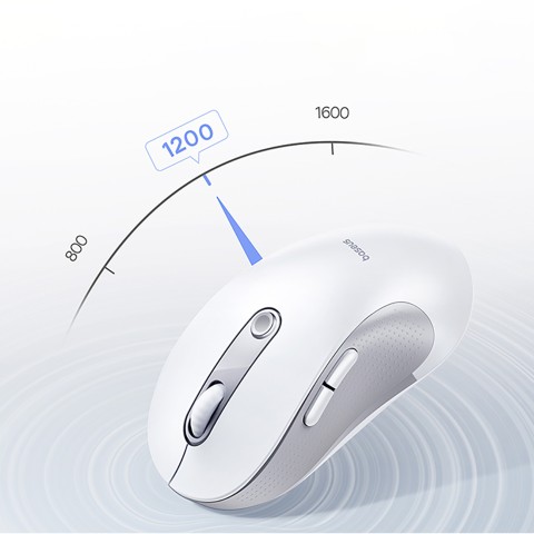 
Belaidė ergonomiška „Bluetooth“ pelė F02 – balta
