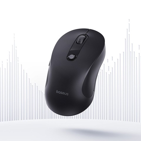 
Belaidė ergonomiška „Bluetooth“ pelė F02 - juoda
