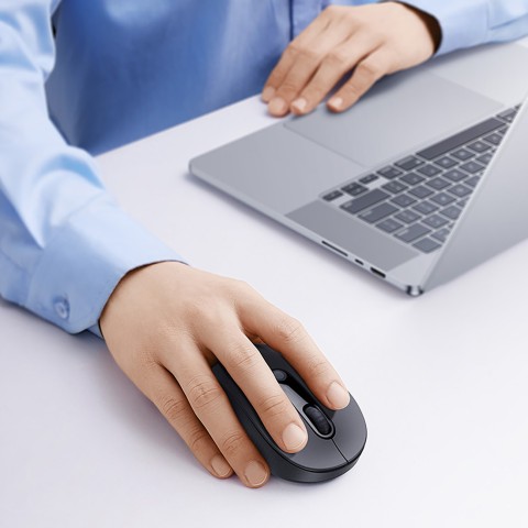 
Belaidė ergonomiška „Bluetooth“ pelė F02 - juoda

