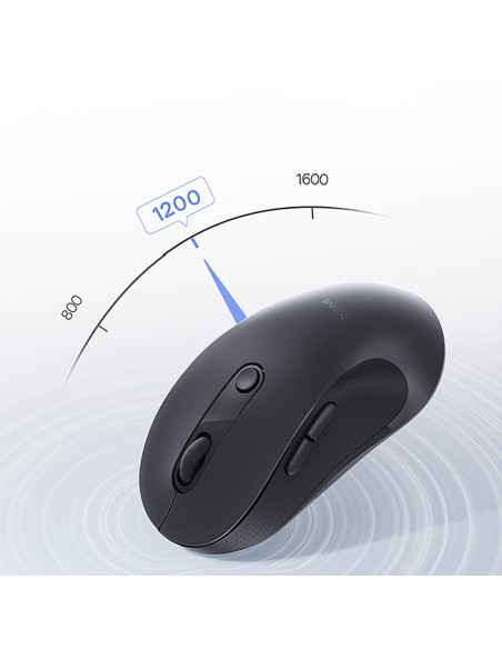 
Belaidė ergonomiška „Bluetooth“ pelė F02 - juoda
