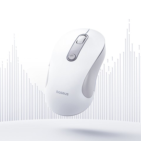 
Belaidė ergonomiška USB 2.4GHz pelė F02 - balta
