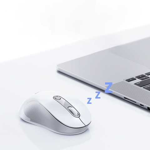 
Belaidė ergonomiška USB 2.4GHz pelė F02 - balta
