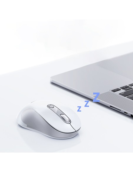 
Belaidė ergonomiška USB 2.4GHz pelė F02 - balta
