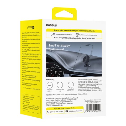 
„GoTrip DC1 MagSafe“ magnetinis automobilinis išmaniųjų telefonų laikiklis, tvirtinamas prie priekinio stiklo ir prieta...