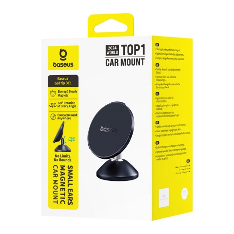 
„GoTrip DC1 MagSafe“ magnetinis automobilinis išmaniųjų telefonų laikiklis, tvirtinamas prie priekinio stiklo ir prieta...
