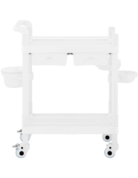 Kosmetikos laboratorinis vežimėlis 2 lentynos 2 stalčiai 3 konteineriai 71 x 45 x 90 cm 20 kg Kosmetikos laboratorinis vežimėlis 2 lentynos 2 stalčiai 3 konteineriai 71 x 45 x 90 cm 20 kg