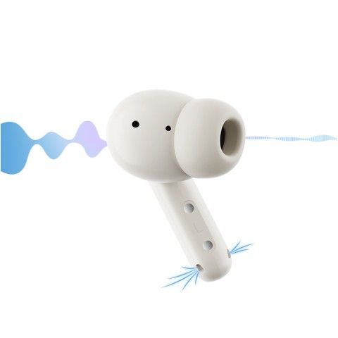 
„Buds ENC SBC IPX4“ belaidės „Bluetooth“ ausinės – baltos
