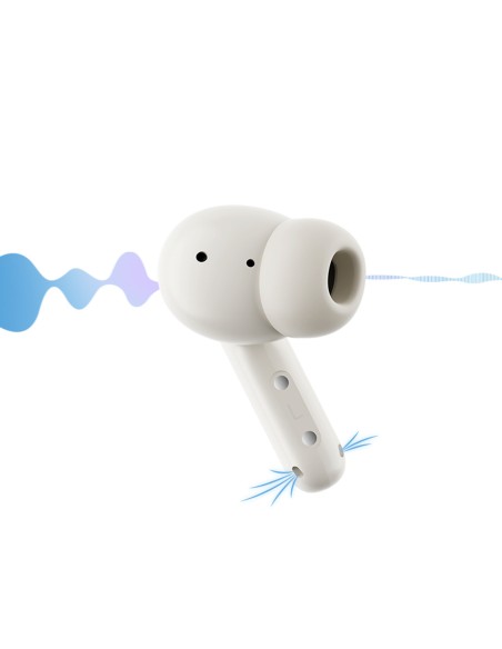 
„Buds ENC SBC IPX4“ belaidės „Bluetooth“ ausinės – baltos
