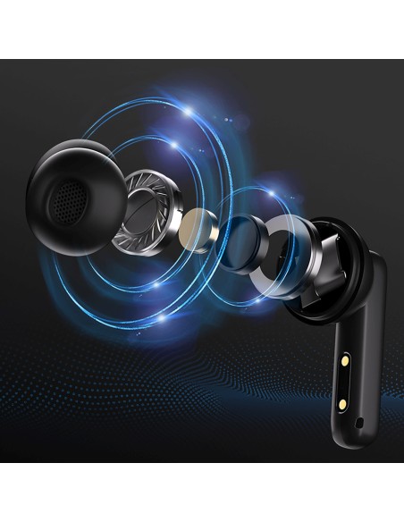 
T13 ANC IPX5 belaidės „Bluetooth“ ausinės – juodos
