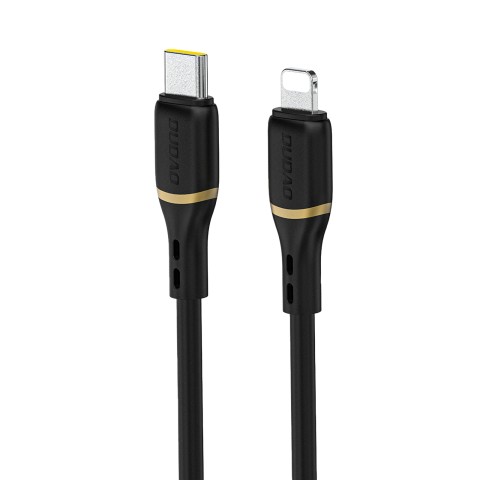 
USB-C – iPhone Lightning laidas su silikoniniu pynimu 30W 1m – juodas

