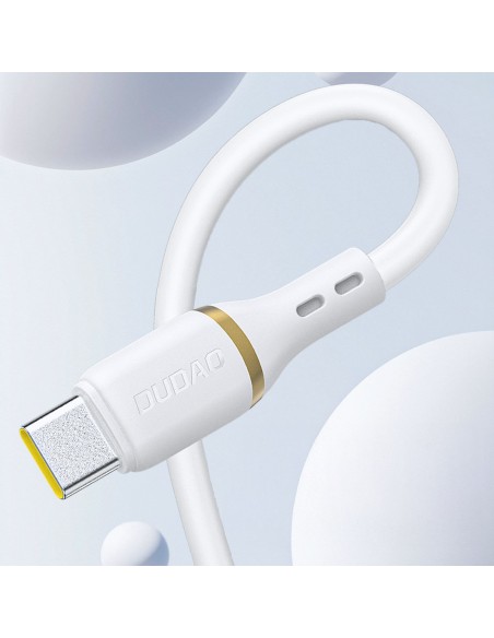 
USB-A – iPhone Lightning laidas su silikoniniu pynimu 30W 1m – baltas
