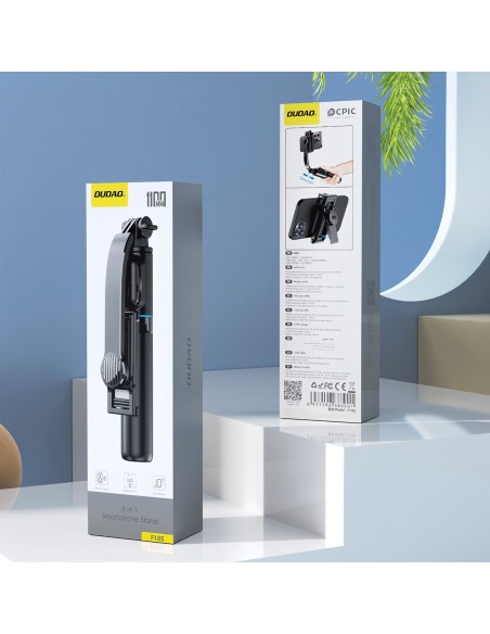 
Asmenukių lazda 4in1 sulankstoma trikojis su nuotolinio valdymo pultu 110 cm - juoda
