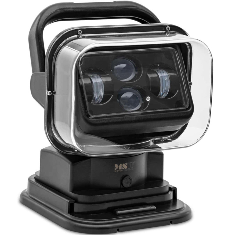 LED paieškos lemputė su magnetiniu pagrindu ir nuotolinio valdymo pulteliu automobiliniam laivui 9-32V 60W