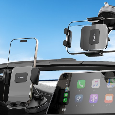 
Automobilinis išmaniojo telefono laikiklis su siurbtuku, skirtas prietaisų skydeliui – juodas
