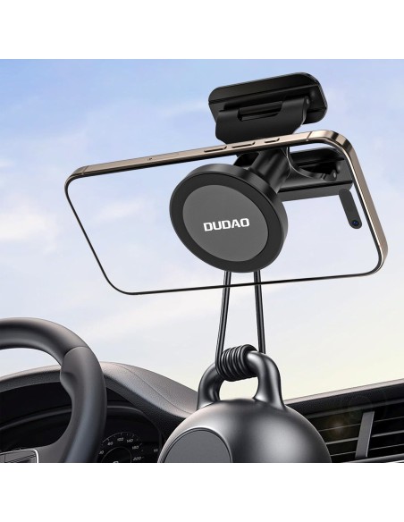 
„MagSafe“ automobilio išmaniojo telefono laikiklis prietaisų skydeliui ir priekiniam stiklui – juodas
