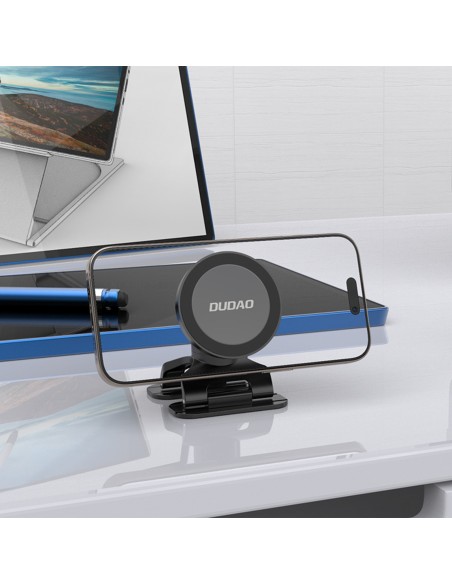
„MagSafe“ automobilio išmaniojo telefono laikiklis prietaisų skydeliui ir priekiniam stiklui – juodas
