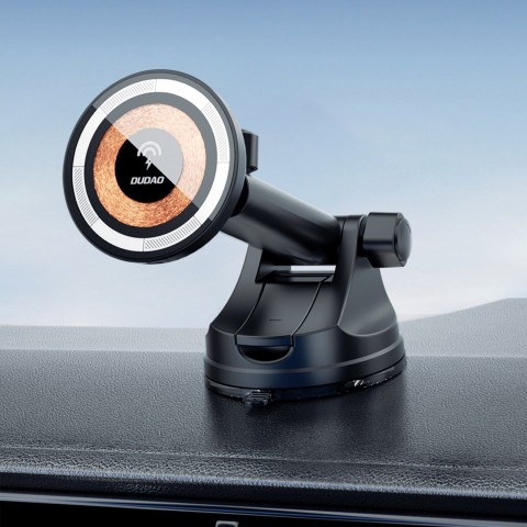 
„Magsafe“ 15 W belaidis automobilinis išmaniojo telefono laikiklis – juodas
