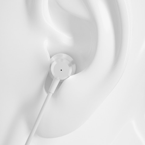 
X10PRO laidinės į ausis įdedamos ausinės su nuotolinio valdymo pultu, 3,5 mm mini lizdas - baltos
