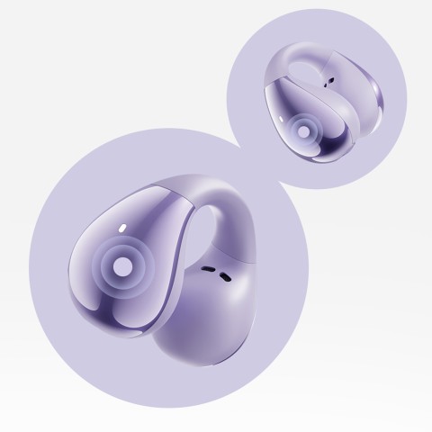 
„Crossky C30 OWS IPX4“ belaidės „Bluetooth“ ausinės – violetinės
