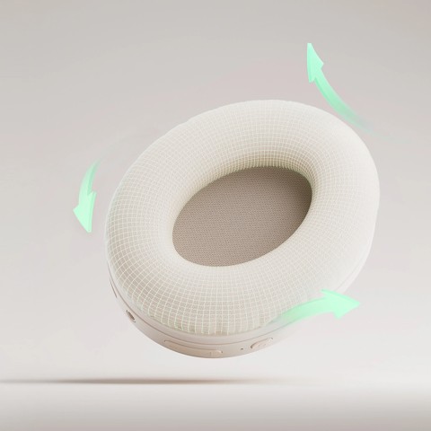 
H2 Pro ENC belaidės „Bluetooth“ ausinės, uždedamos ant ausies – baltos
