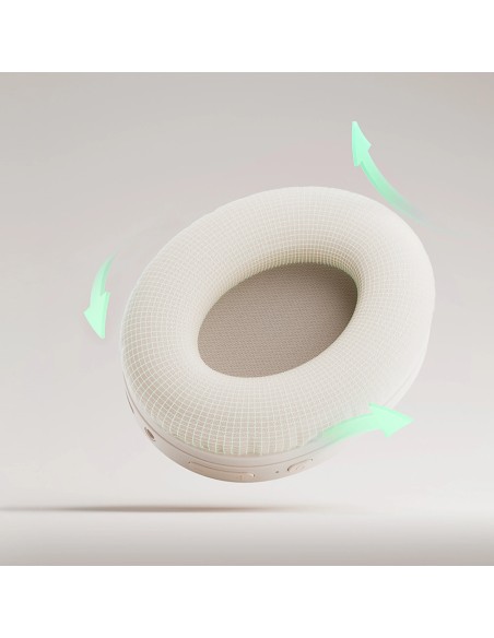 
H2 Pro ENC belaidės „Bluetooth“ ausinės, uždedamos ant ausies – baltos
