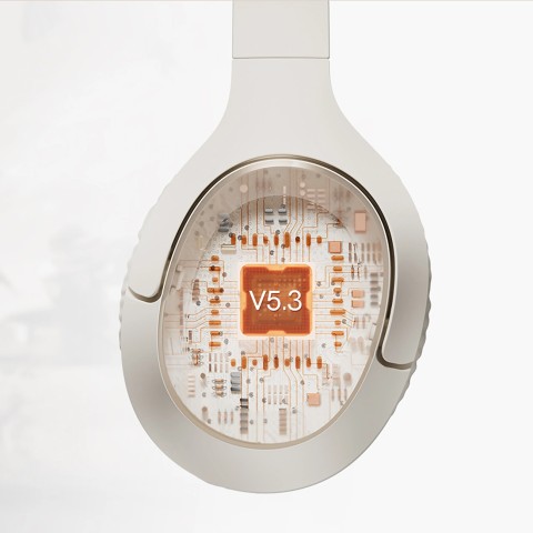
H2 Pro ENC belaidės „Bluetooth“ ausinės, uždedamos ant ausies – baltos
