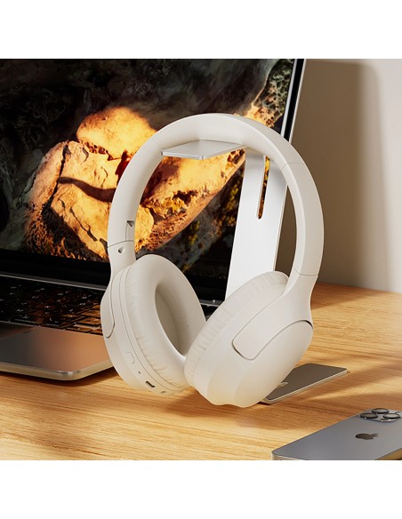 
H2 Pro ENC belaidės „Bluetooth“ ausinės, uždedamos ant ausies – baltos
