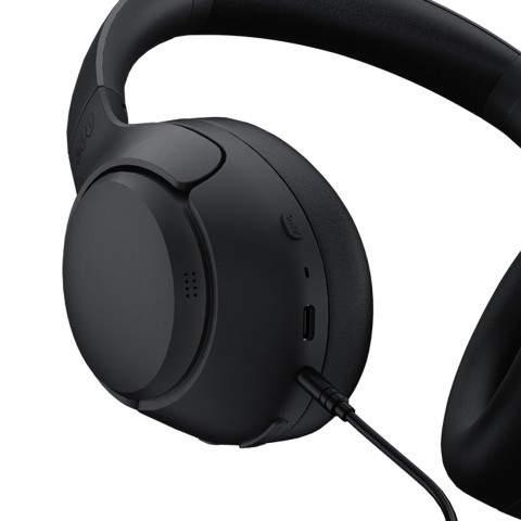 
H3 ANC belaidės „Bluetooth“ ausinės, uždedamos ant ausies – juodos
