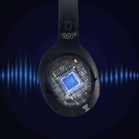 
H3 ANC belaidės „Bluetooth“ ausinės, uždedamos ant ausies – juodos
