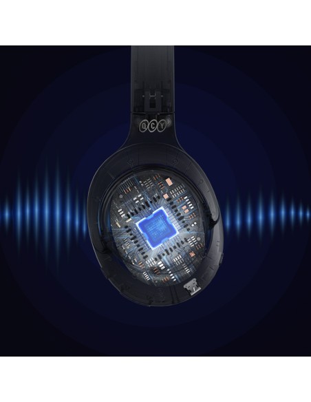
H3 ANC belaidės „Bluetooth“ ausinės, uždedamos ant ausies – juodos
