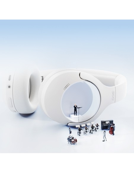 
H3 Lite ANC belaidės „Bluetooth“ ausinės, uždengtos ausimis – baltos
