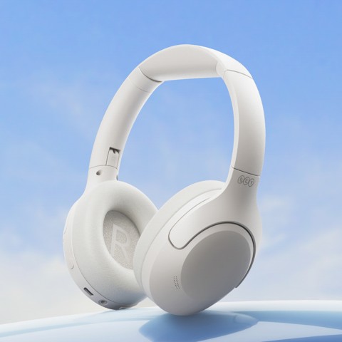 
H3 Lite ANC belaidės „Bluetooth“ ausinės, uždengtos ausimis – baltos
