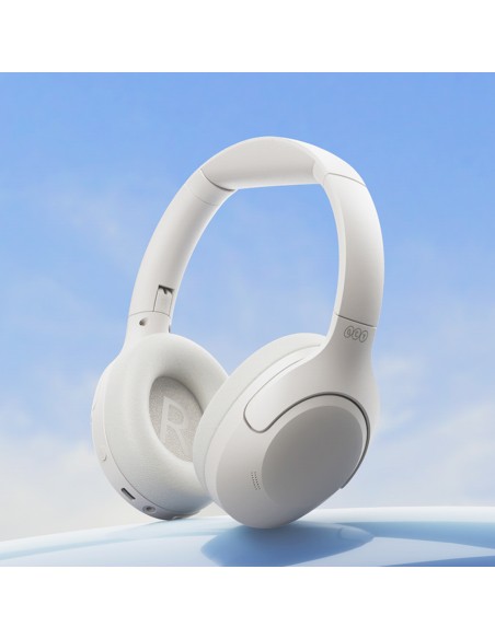 
H3 Lite ANC belaidės „Bluetooth“ ausinės, uždengtos ausimis – baltos
