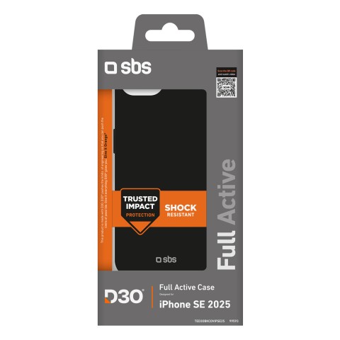 
Apsauginis dėklas, skirtas „iPhone 16e Full Active D3O“ – juodas
