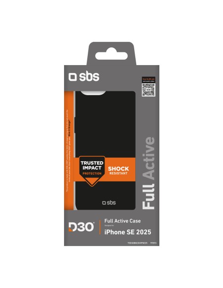 
Apsauginis dėklas, skirtas „iPhone 16e Full Active D3O“ – juodas
