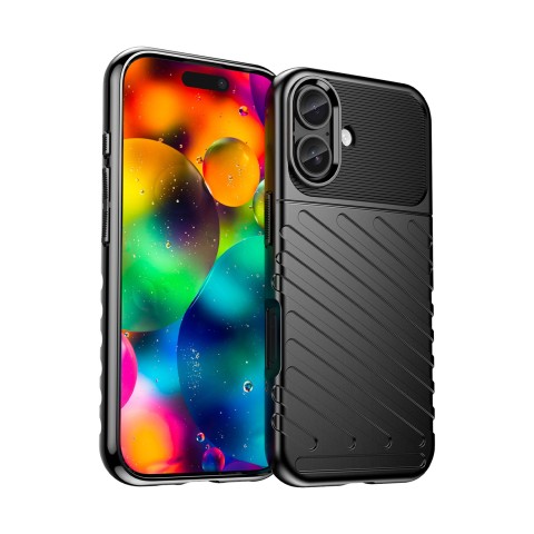 
„iPhone 17 Thunder“ galinis dangtelis – juodas
