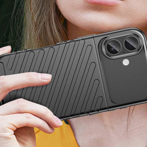 
„iPhone 17 Thunder“ galinis dangtelis – juodas
