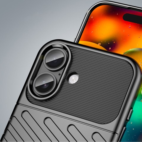 
„iPhone 17 Thunder“ galinis dangtelis – juodas
