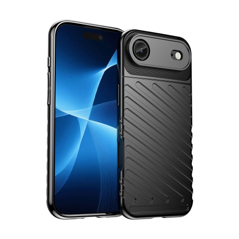 
„iPhone 17 Air Thunder“ galinis dangtelis – juodas
