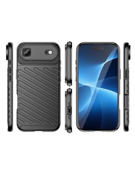
„iPhone 17 Air Thunder“ galinis dangtelis – juodas
