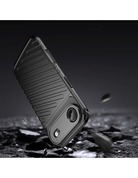 
„iPhone 17 Air Thunder“ galinis dangtelis – juodas
