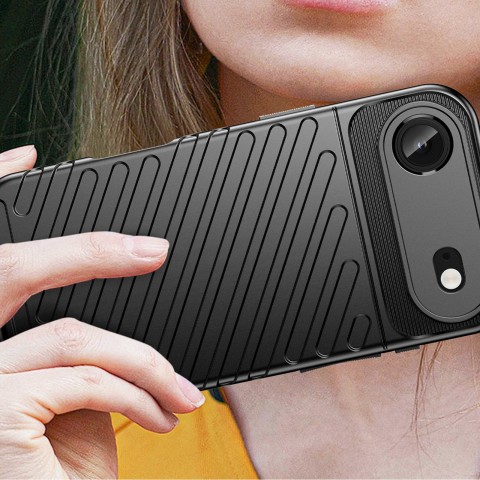 
„iPhone 17 Air Thunder“ galinis dangtelis – juodas
