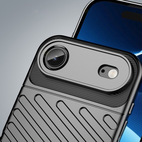 
„iPhone 17 Air Thunder“ galinis dangtelis – juodas
