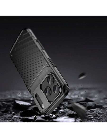 
„iPhone 17 Pro“ „Thunder“ dėklas – juodas
